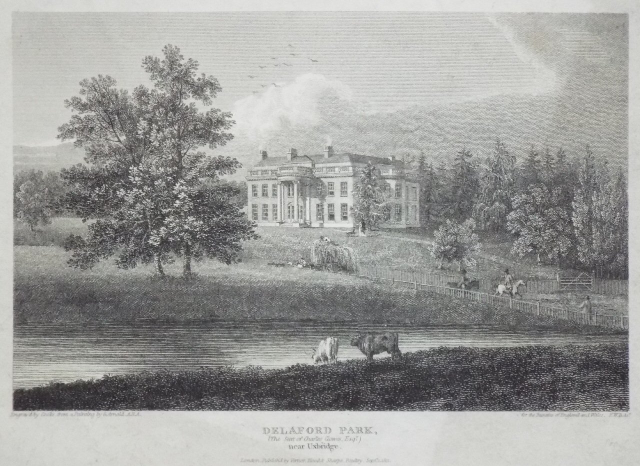 Print - Delaford Park, (The Seat of Charles Clowes Esqr.) near Uxbridge